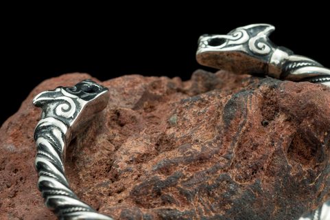 FENRIR, VIKING WOLF, ICELAND, BRACELET, SILVER 925
