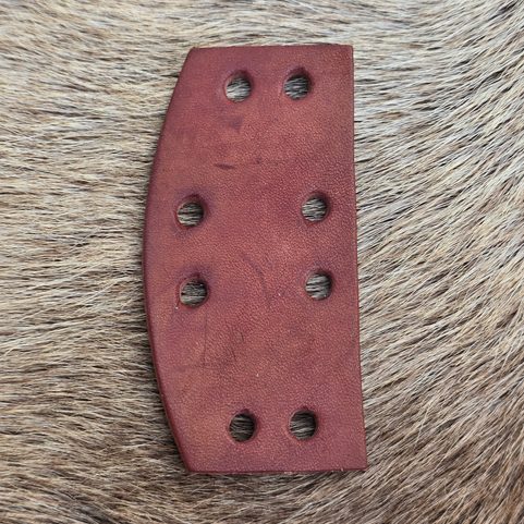 LEATHER SCALE, 1 PIECE, COGNAC