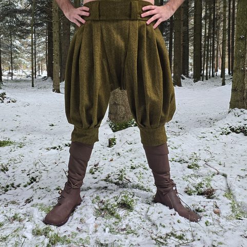 WOOL HIGH BREECHES, VIKING TROUSERS