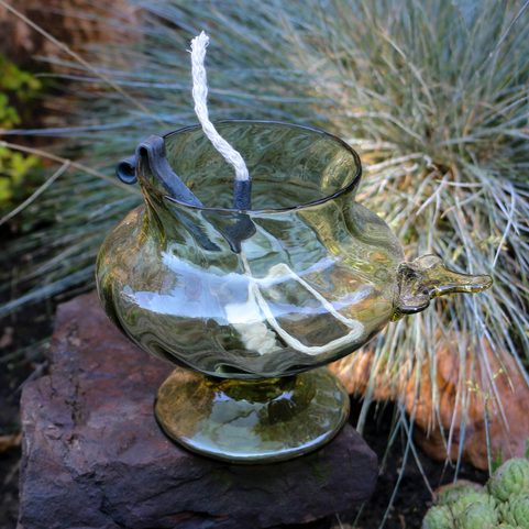 OIL LAMP, 17TH CENTURY MORAVIA