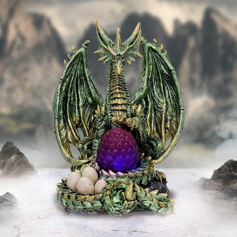 FIGURINE DRAGON, LIGHT BEARER 19.5CM