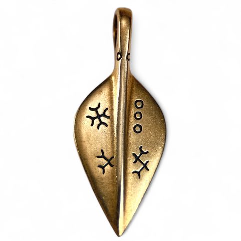 GERMANIC SPEARHEAD, BRONZE PENDANT