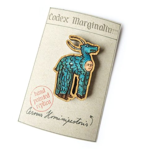MEDIEVAL PIN CERVUS HOMINIPECTORIS