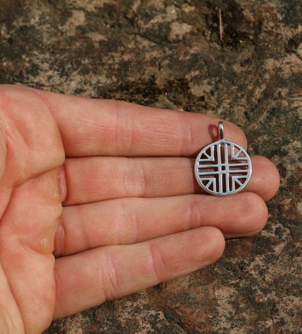SUN SYMBOL VI, SILVER PENDANT