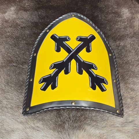 LORDS OF LIPÉ - COAT OF ARMS, MEDIEVAL SHIELD - METAL