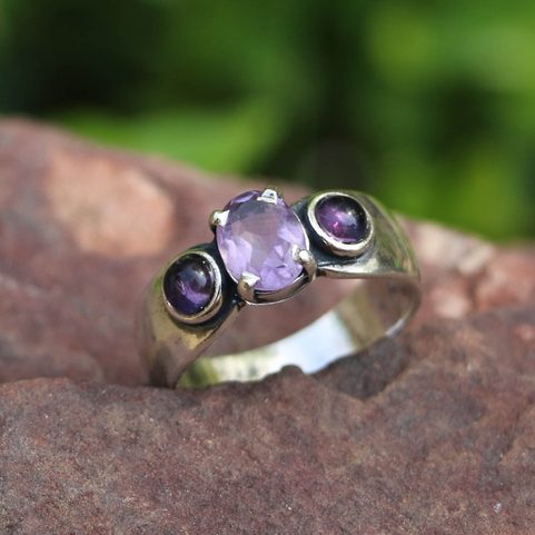 CITTADELLA, RING, AMETHYST, SILVER 925