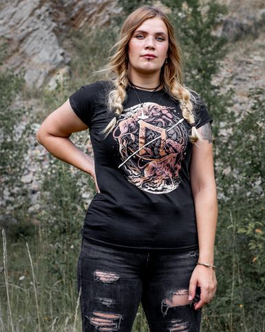 URUZ - FUTHARK COLLECTION, LADIES' T-SHIRT, COLOURED