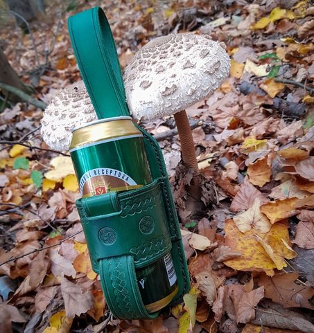 CELTICA, LEATHER BEER HOLSTER