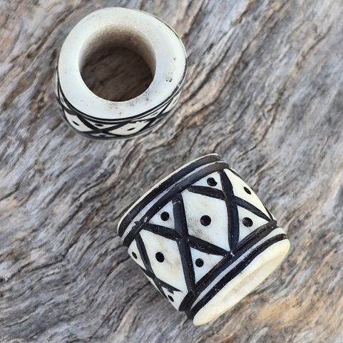 VIKING BEARD RING, DEER ANTLER