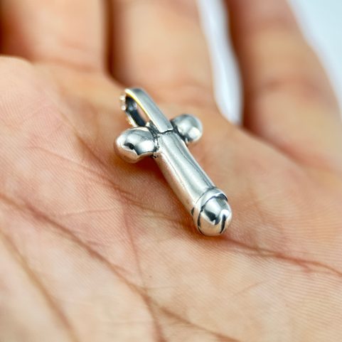 ROMAN PHALLIC PENDANT, HILLINGTON, NORFOLK, SILVER 925