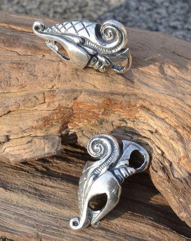 DREKI, PENDENTIF DE STYLE VIKING, ARGENT STERLING