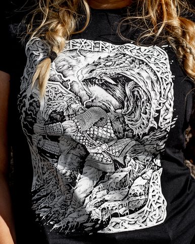 RAGNARÖK VIKING T-SHIRT BW WOMEN'S