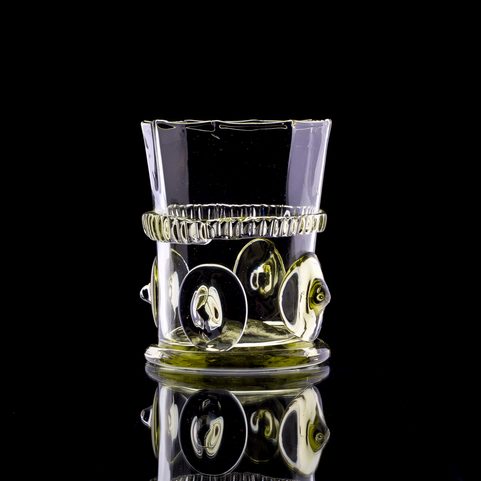 WHISKY GLASS, GREEN GLASS
