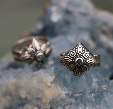 MEDIEVAL RING, 12TH CENTURY, SILVER 925 13G