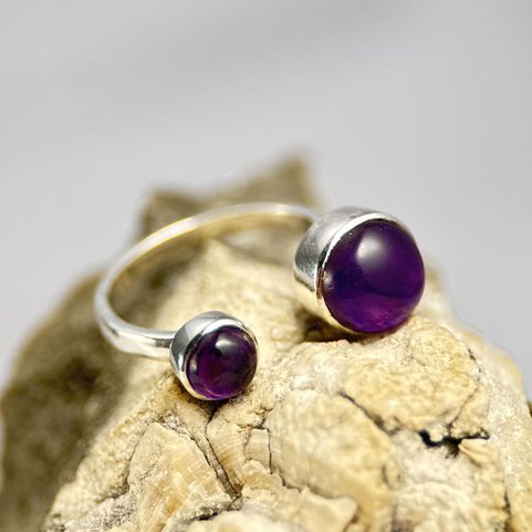 LOMOND, RING, AMETHYST SILVER 925/1000