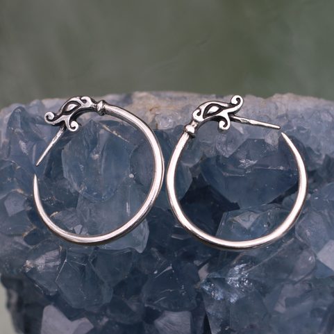 DRAGONS - SILVER EARRINGS, REPLICAS GOLDEN HORDE AG 925