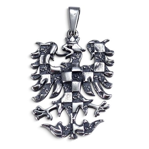 SILVER MORAVIAN EAGLE PENDANT, 925 SILVER
