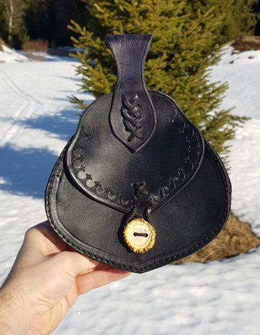 HEMING, LEATHER MEDIEVAL BAG