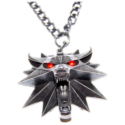 WITCHER TALISMAN WITH RED LED EYES