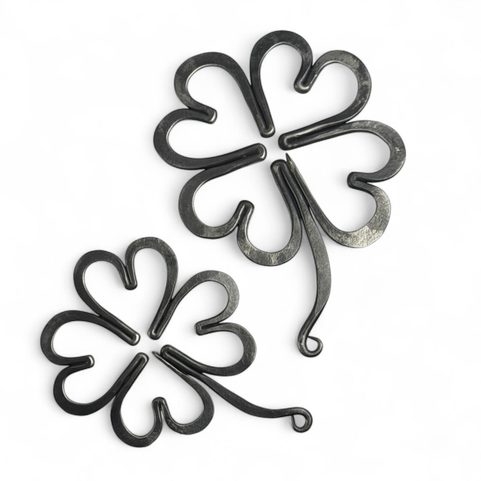 TRÈFLE À QUATRE FEUILLES POUR LA CHANCE, FORGÉ - GRAND