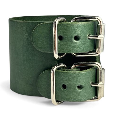 BRACELET EN CUIR, VERT