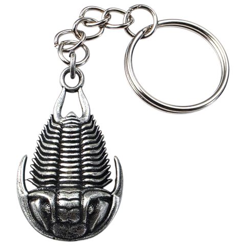 SCHLÜSSELANHÄNGER MIT TRILOBIT, ZINK