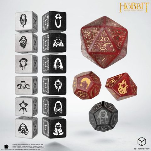 LE HOBBIT, JEU DE DÉS POUR LE JEU DE CARTES À COLLECTIONNER EMBER HEARTH