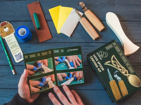 CELTIC SPOON CARVING KIT – COMPLETE STARTER WHITTLING KIT DIY04
