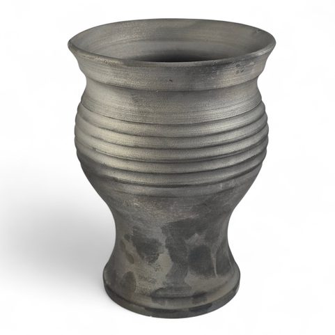 MEDIEVAL GOBLET, SMOKED CERAMICS