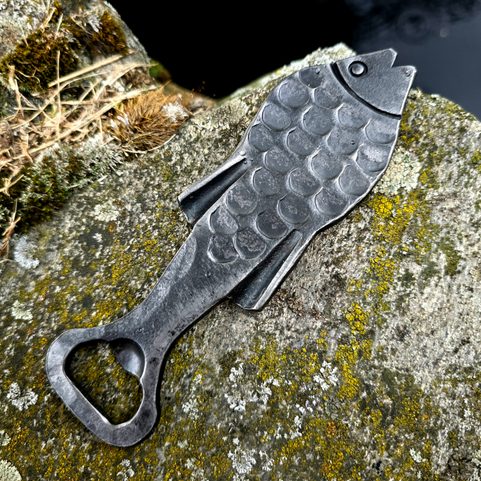CARP, FORGED BEER OPENER FOR FISHERMEN