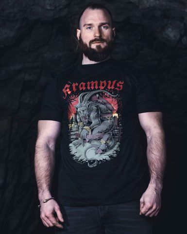 KRAMPUS MEN'S T-SHIRT, COLORED