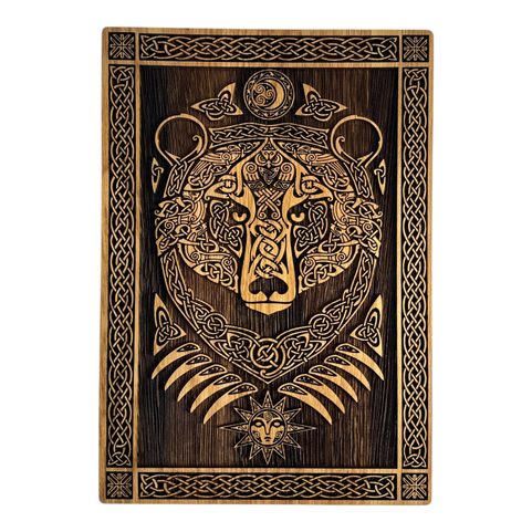 BEAR - WOODEN WALL PICTURE 21X30CM