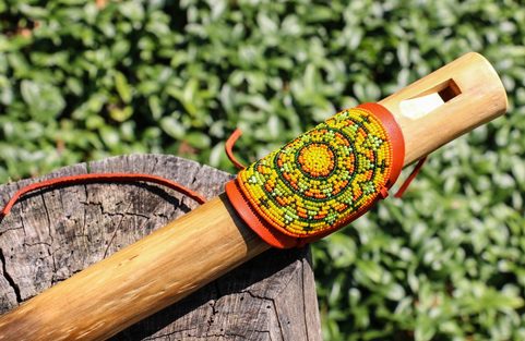 OVERTONE FIPPLE - KONCOVKA - FLUTE, ORANGE