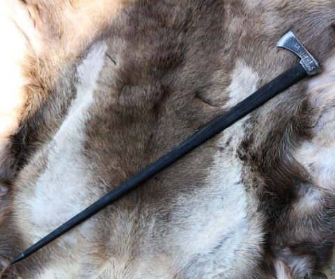 VALASKA TRADITIONAL FORGED CARPATHIAN AXE - ETCHED - PETROGLYPHS, TANUM