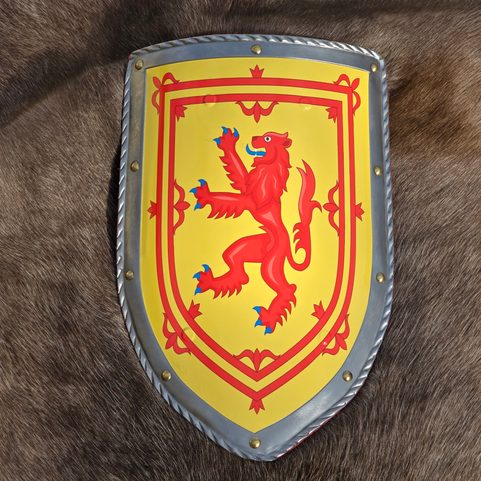 ECOSSE, BOUCLIER MÉDIÉVAL - MÉTAL, FAIT MAIN
