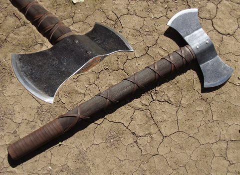 DOUBLE BLADED AXE, FORGED, LIGHT VERSION