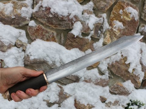 SIGURD - SEAX VIKING, ACIER DAMASSÉ