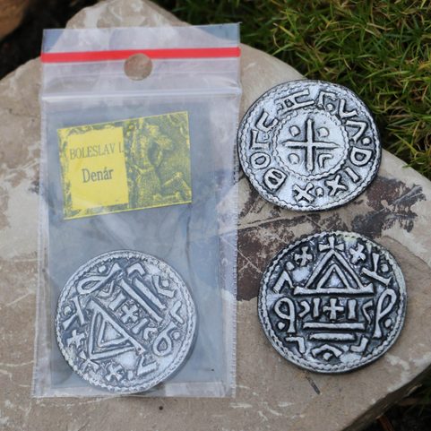 DENARIUS BOLESLAUS I, DUKE OF BOHEMIA, TIN REPLICA