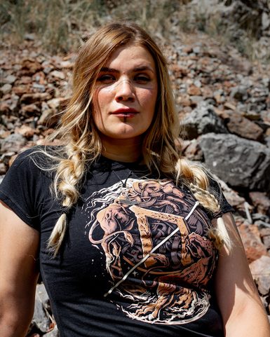 URUZ - FUTHARK COLLECTION, LADIES' T-SHIRT, COLOURED