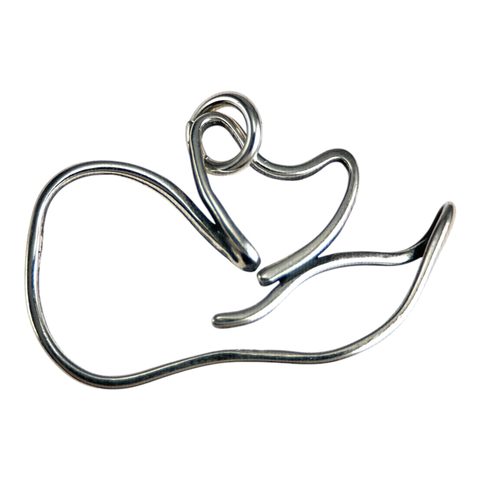 FOX, SILVER PENDANT