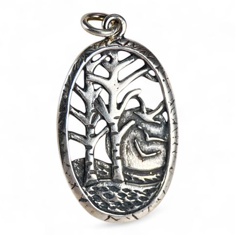 TAJGA, PENDENTIF EN ARGENT