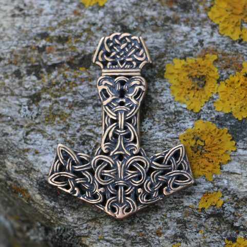 MJÖLNIR THOR'S HAMMER, PENDANT, BRONZE