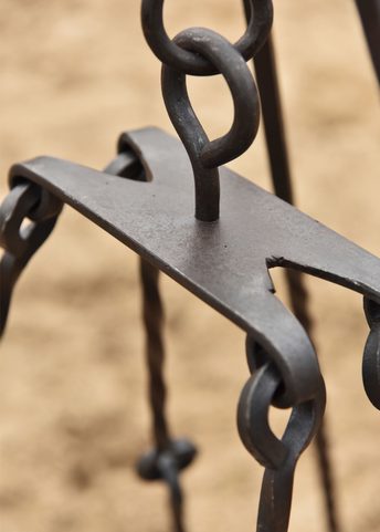 HISTORICAL GRILL GRATE, HAND FORGED