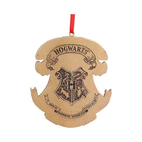 HARRY POTTER HOGWARTS CREST HANGING ORNAMENT 8CM