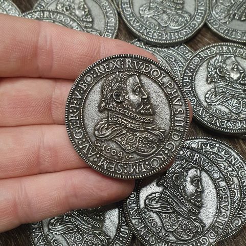BÖHMEN, RUDOLF II, TOLAR, MÜNZNACHBILDUNG - ZINK