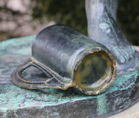 ENGLISH BLACK JACK LEATHER DRINKING JUG, DECORATIVE REPLICA