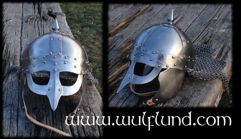 VIKING HELMET WITH CHAIN MAIL