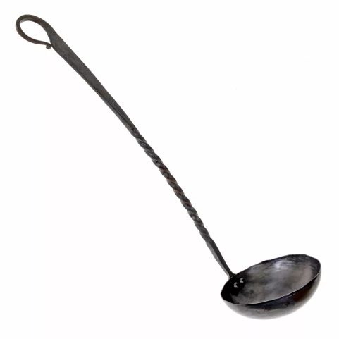 MEDIEVAL LADLE - HAND FORGED, LARGE