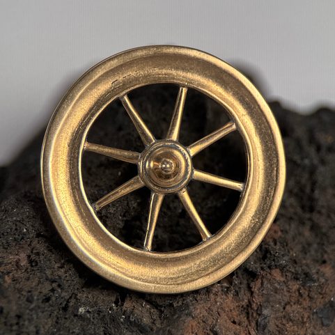 TARANIS WHEEL, BRONZE CELTIC REPLICA