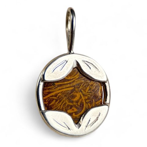 ORBIAL, SNAKE JASPER, SILVER PENDANT, AG 925/1000